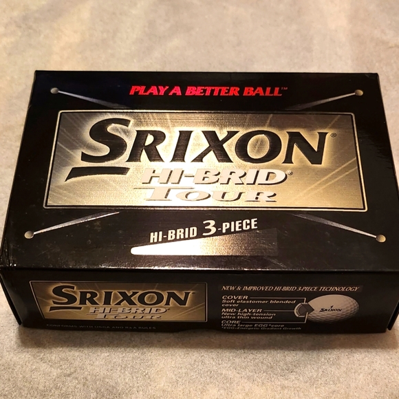 VINTAGE Srixon Hi-Brid Tour Golf Balls 3 Sleeves of 2 Balls NWT - Picture 1 of 8